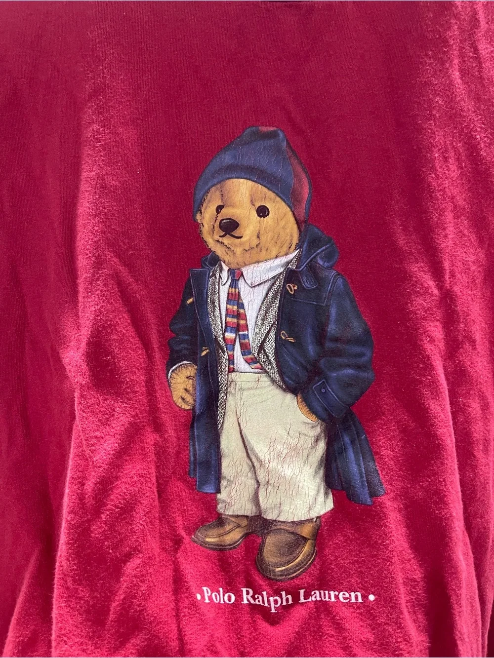 vintage red Polo Sport Ralph Lauren T-shirt featuring a classic graphic